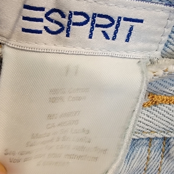 Vintage Cut-Off Esprit High Rise Shorts Mom Shorts Distressed Light was Size 11 - Picture 13 of 17